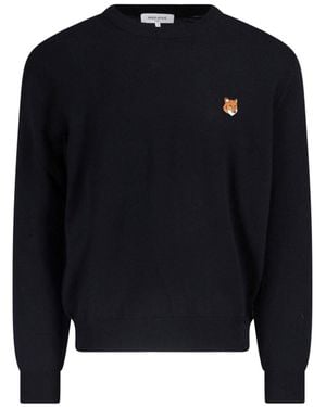 Maison Kitsuné Sweatshirt “Fox Head” - Blue