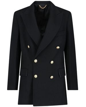 Victoria Beckham Double-Breasted Jacket - Black