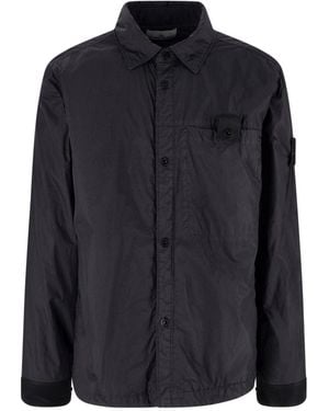 Stone Island Jacket “Q100022 Crinkle Reps Ny” - Blue