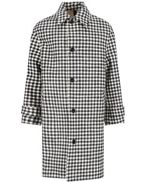 Ami Paris Virgin Wool Coat - White