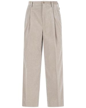 Kaptain Sunshine Velvet Pants - Gray