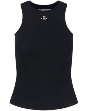 Vivienne Westwood Tank Top "Orb" - Black