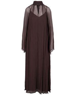 STAUD Abito Maxi "Esther" - Viola