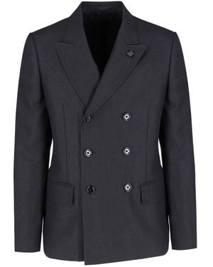 Lardini 'Attitude' Double-Breasted Blazer - Black