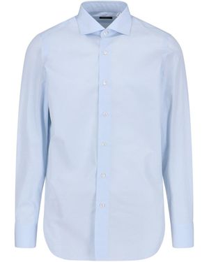 Finamore 1925 'Milano' Shirt - Blue