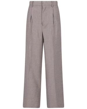 AURALEE Tailored Wool Trousers - Grey