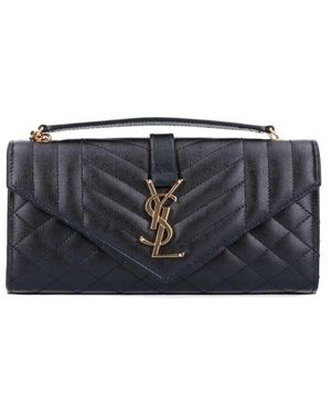 Saint Laurent 'Envelope' Shoulder Bag - Blue