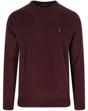 Polo Ralph Lauren 100% Wool Bright Jumper - Purple