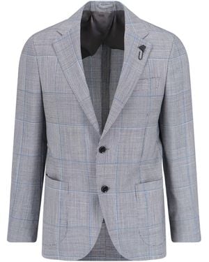Lardini Single-Breasted Blazer - Grey