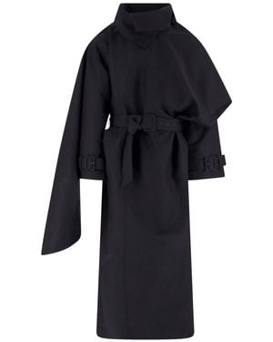 Entire studios Trench Mantella - Nero