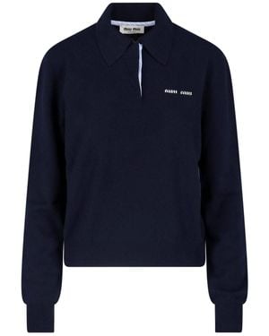 Miu Miu Cashmere Jumper - Blue