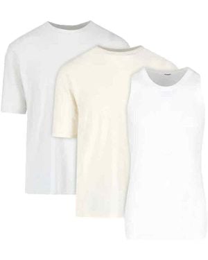 Jil Sander Set T-Shirts - Bianco
