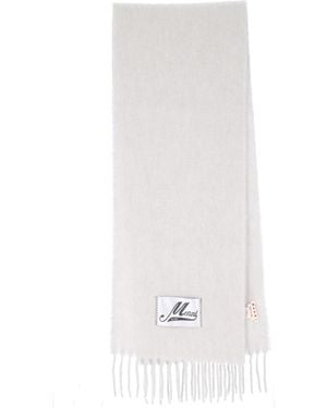 Marni Alpaca-Blend Soft Scarf For - White