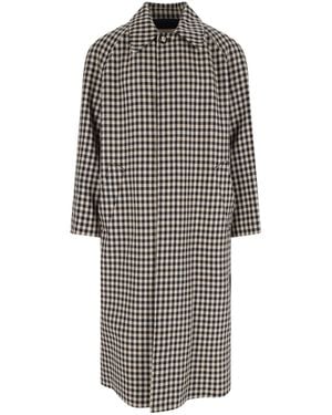 Valentino Single-Breasted Coat - Grey