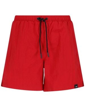 Aspesi Logo Swimsuit - Red