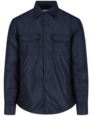 Aspesi Padded Nylon Shirt - Blue