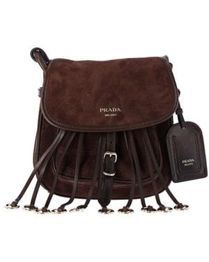 Prada Borsa A Spalla "Corsaire" - Marrone