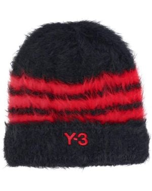 Y-3 Beanie "3 Stripes" - Red