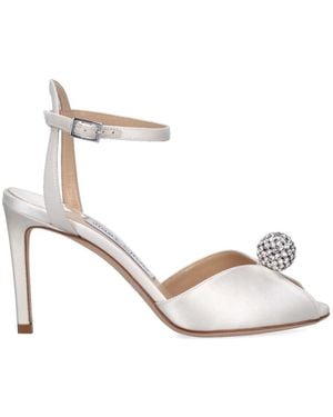 Jimmy Choo "Sacora 85" Sandals - White