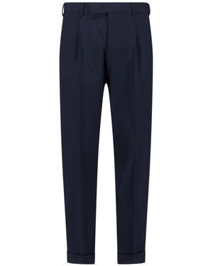 PT Torino Virgin Wool Trousers - Blue