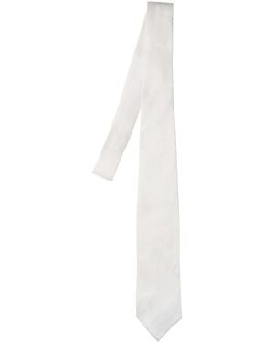 Cesare Attolini Silk Tie - White
