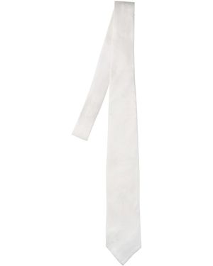 Cesare Attolini Silk Tie - White