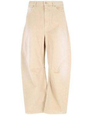 Loewe 'Barrel' Wide Pants - Natural