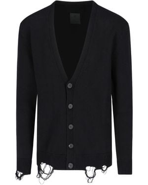 Givenchy Logo Cardigan - Black