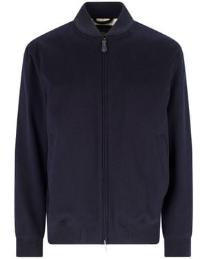 Loro Piana Cashmere Bomber - Blue