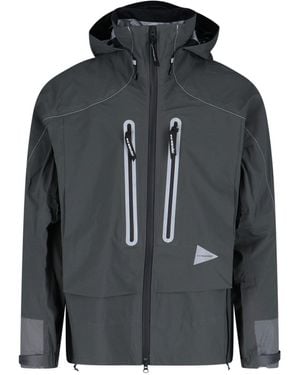 and wander Giacca Zip Impermeabile "Pertex Shield" - Nero