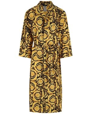 Versace “Barocco” Silk Robe - Metallic