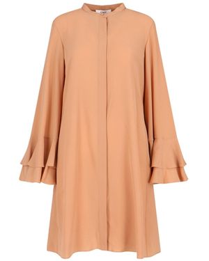 Chloé Ruffle Midi Dress - Pink