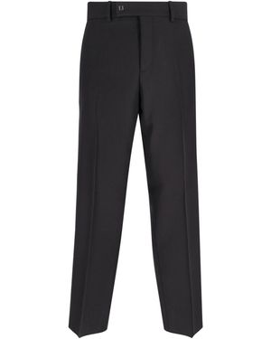 Fendi Wool Blend Trousers - Black
