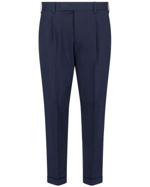 PT Torino Cotton Trousers - Blue
