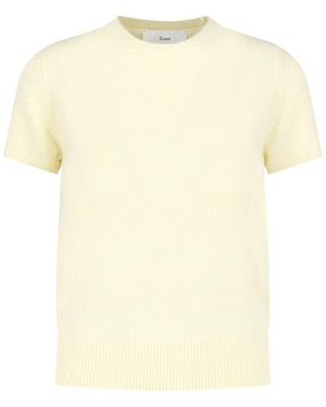 DUNST Wool Blend Sweater - Natural