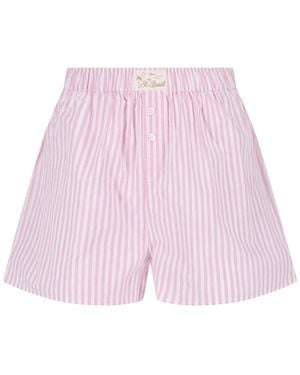 MC2 Saint Barth Striped Shorts - Pink