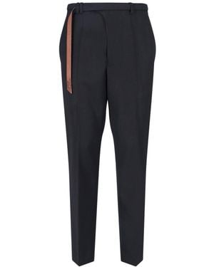 DIESEL Belt Tailored Trousers - Blue