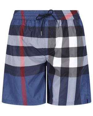 Burberry Shorts "Check" - Blue