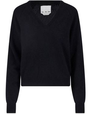 Sa Su Phi Maglione In Cashmere E Seta - Blu
