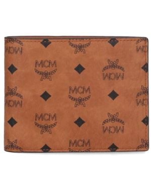 MCM Wallet With Removable Card Holder - White