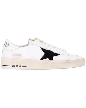 Golden Goose Stardan Mesh Leather Trainers - White