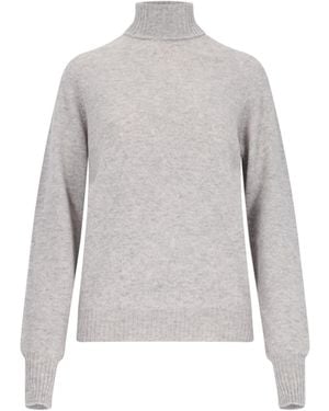 Ma'ry'ya Classic Turtleneck Sweater - Gray