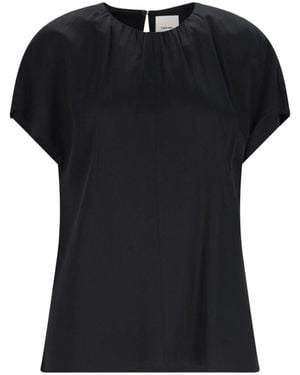 Calvin Klein Draped Blouse - Black