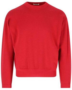 AURALEE Cotton Blend Sweatshirt - Red