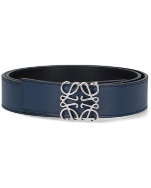 Loewe Reversible Belt "Anagram" - Blue