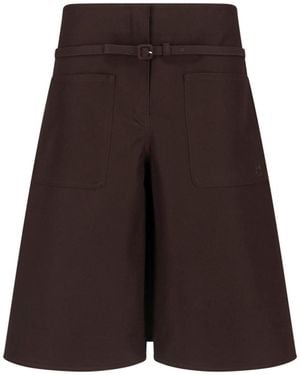 Courreges Buckle Bermuda - Brown
