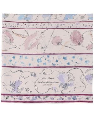 Loro Piana Silk Scarf "Giardino Delle Eccellenze" - Pink
