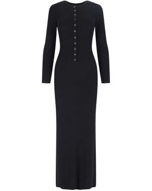 Nili Lotan "Roxy" Maxi Knitted Dress - Black