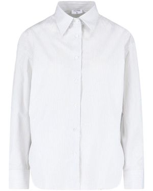 Filippa K Hourglass Striped Cotton Formal Shirt - White