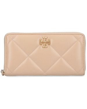 Tory Burch Kira Continental Zip Wallet - Natural